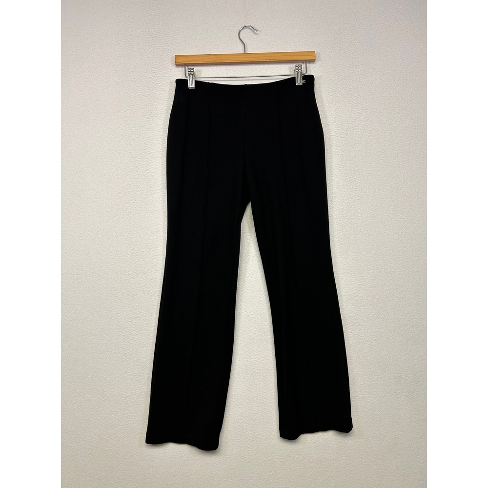 Career Professional Tahari Womens Small Black Flare Front Seam Pants Office Work